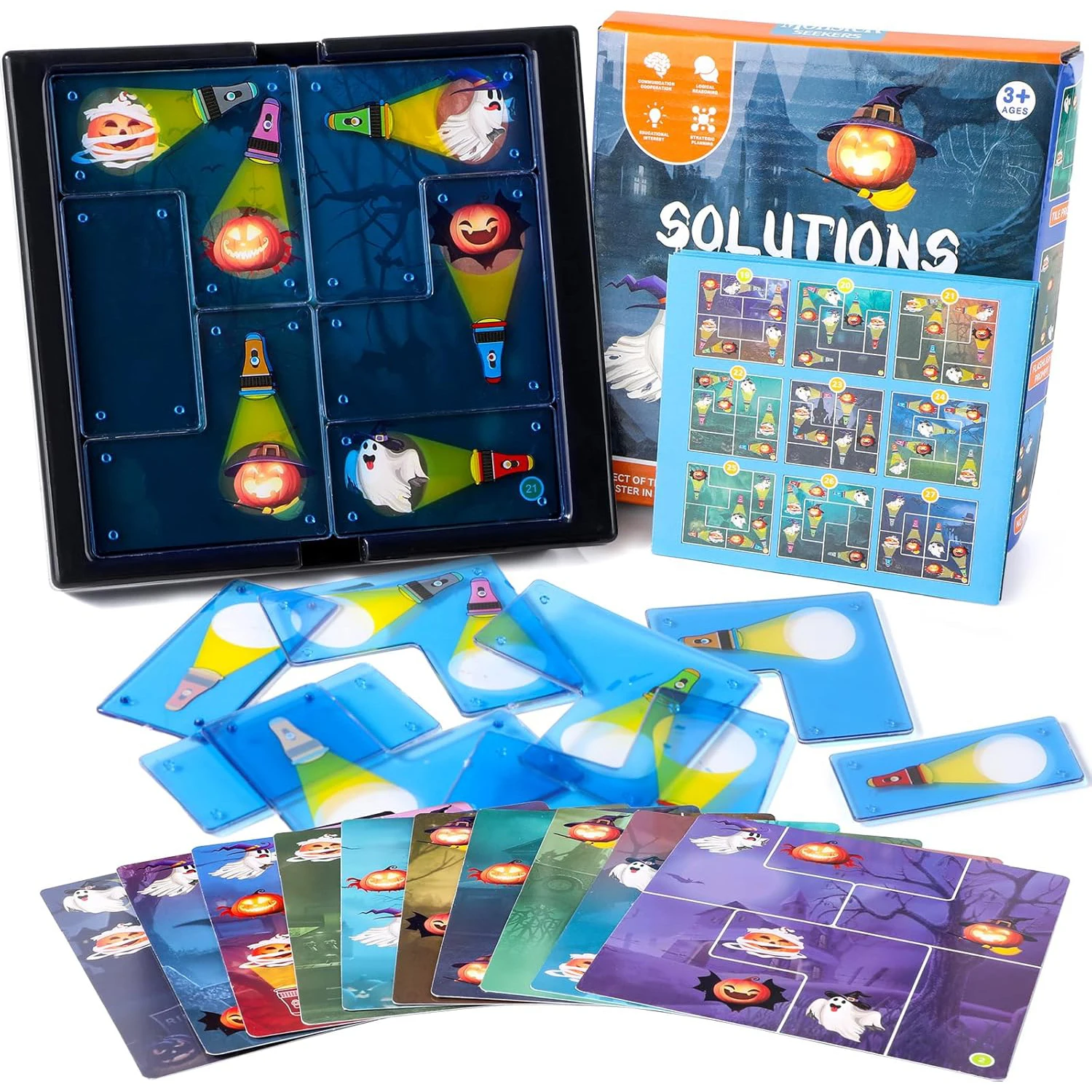 

Настольная игра-головоломка «Ловец призраков», упражнение для развития мышления у детей, игра на решение головоломок, интерактивная игрушка для родителей и детей.