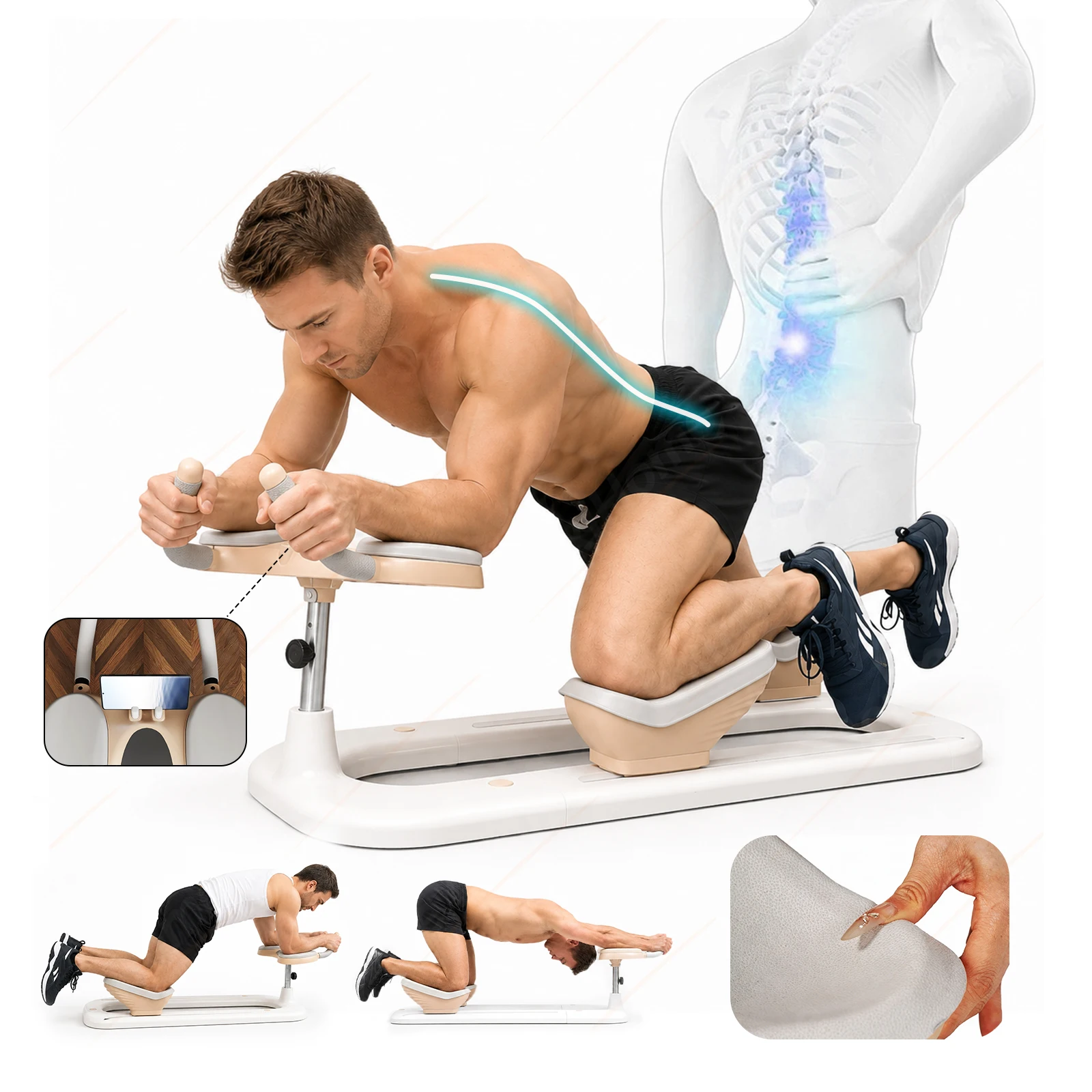 New Arrival ABS Waist Twist Exerciser, Detachable Waterproof Adult Core Shaping Training Gear for Indoor Workout