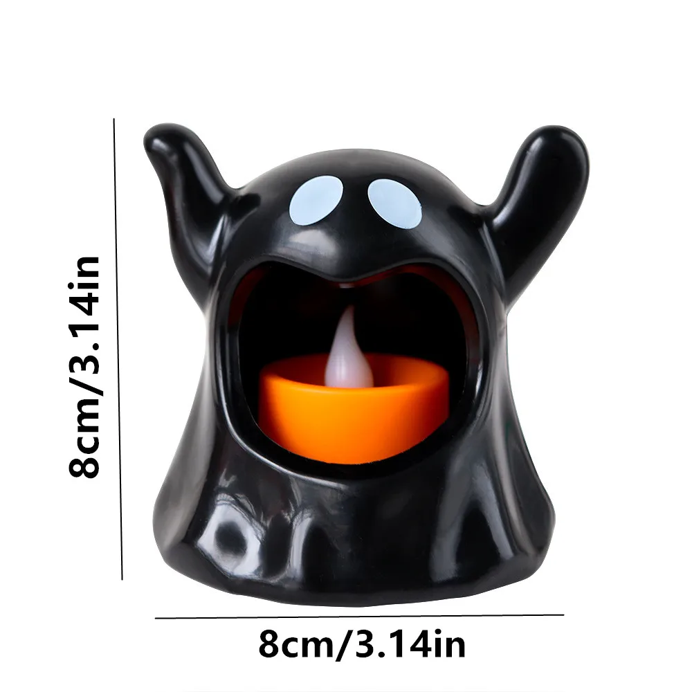 1PC Halloween Ghosts Candle Holder LED Candlestick Lighting Candleholder Candle Holder Halloween Decoration