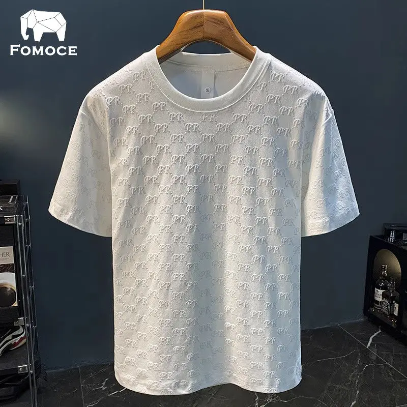American short-sleeved T-shirt men's summer 2025 thin trendy brand printed t-shirt high-end loose top