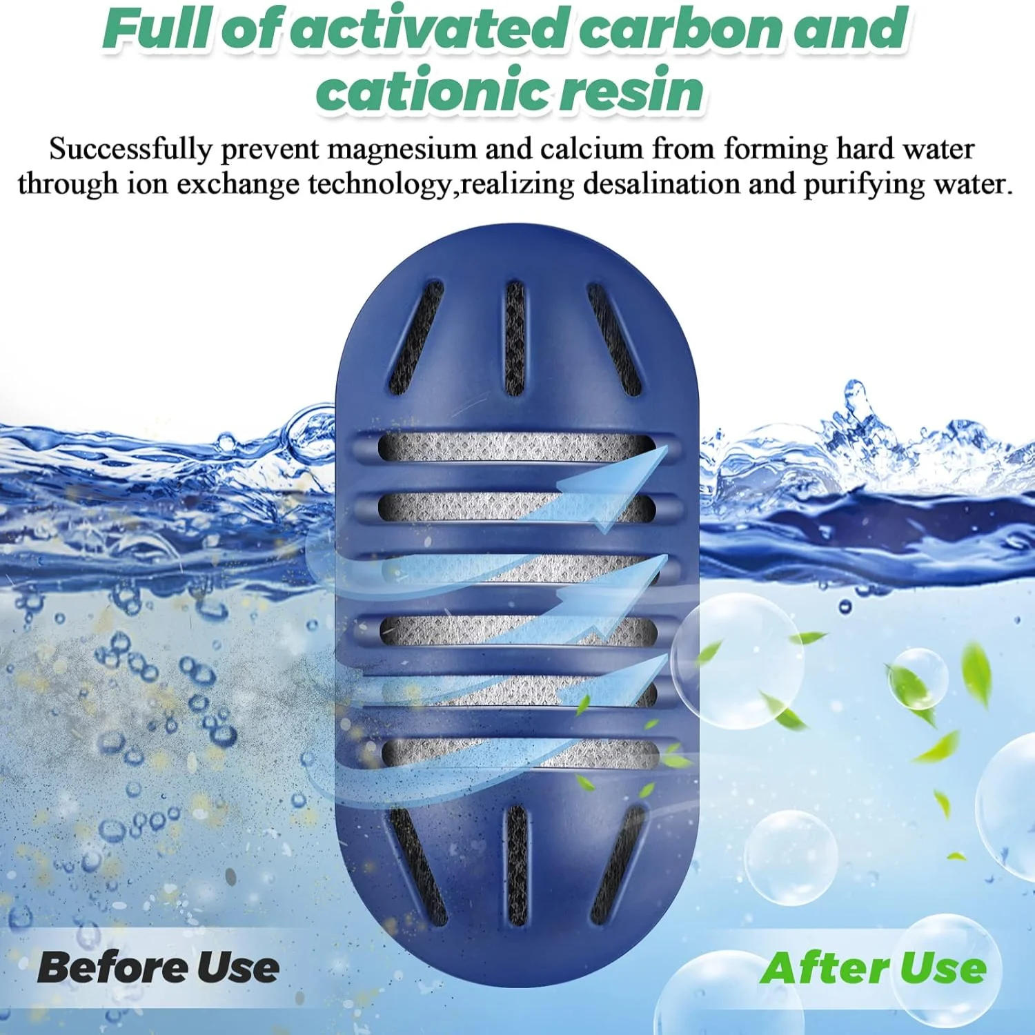 10แพ็คDemineralizationตลับหมึกสําหรับUltrasonic Humidifier DemineralizationตลับหมึกกรองUHE-HDC4-กําจัดสีขาวMis