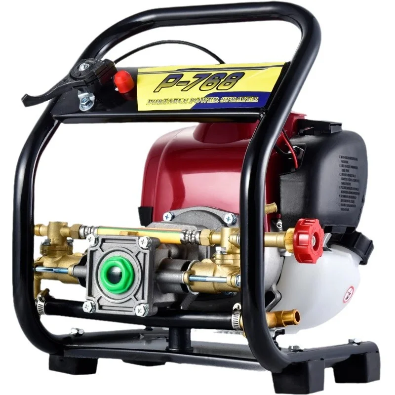 Integrated hand-held sprayer high-pressure four-stroke disinfection machine fruit tree and garden sprayer agricultural