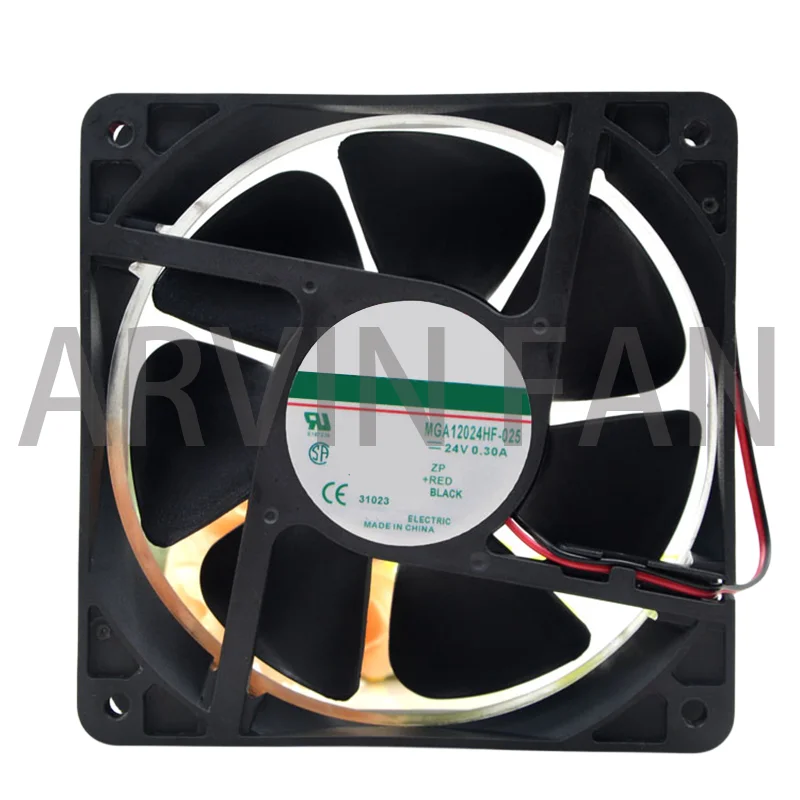 

MGA12024HF-025 24V 0.3A 120x120x38mm 2-Wire Server Cooling Fan