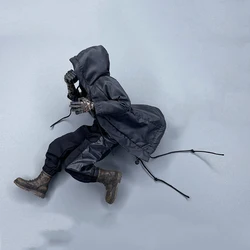 1/12 Scale Male Long Coat Windbreaker Loose Hooded Jacket for 6 Inch Action Figures DAM 3ATOYS CF notaman Body Model
