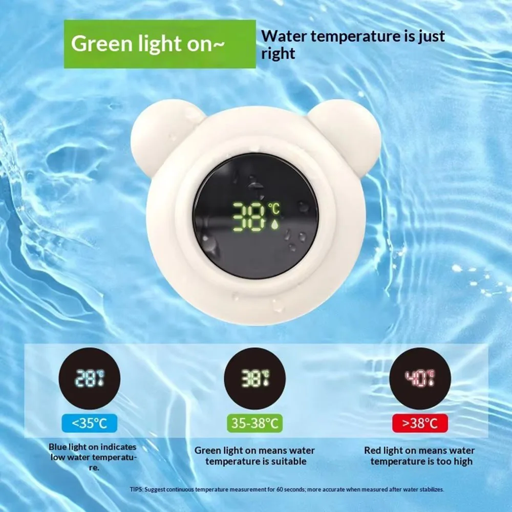 Waterproof Infant Bath Thermometer for Baby Shower Bathing Essentials for Children Baby Bath Temperature Meter