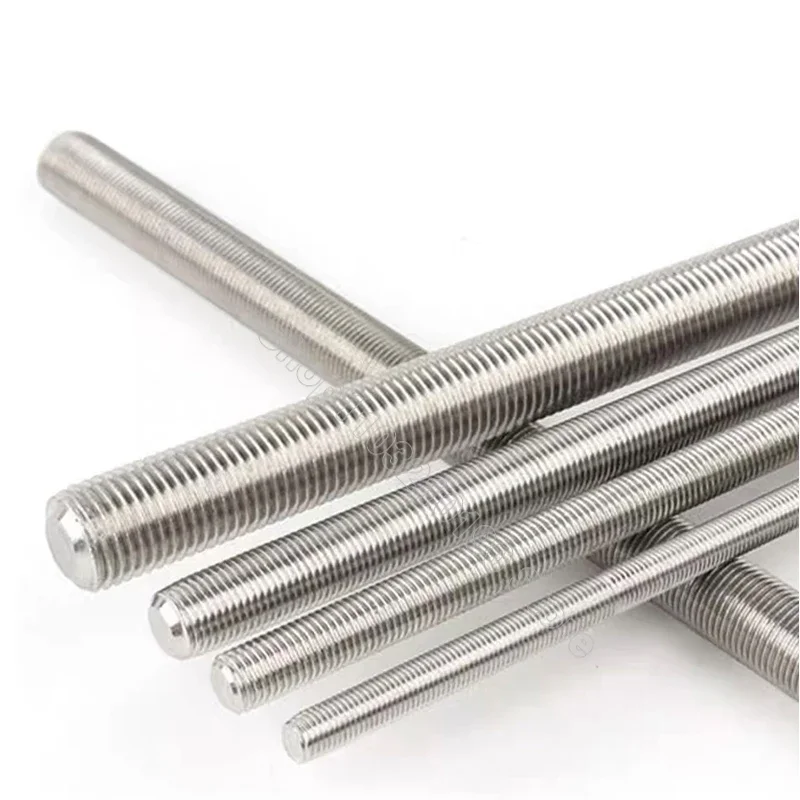 M2 M2.5 M3 M4 M5 M6 M8 M10 M12 Full Threaded Rod Fully Metric Thread Rods Shaft Bar Screws Stainless Steel Bolt Stud L=16-500mm