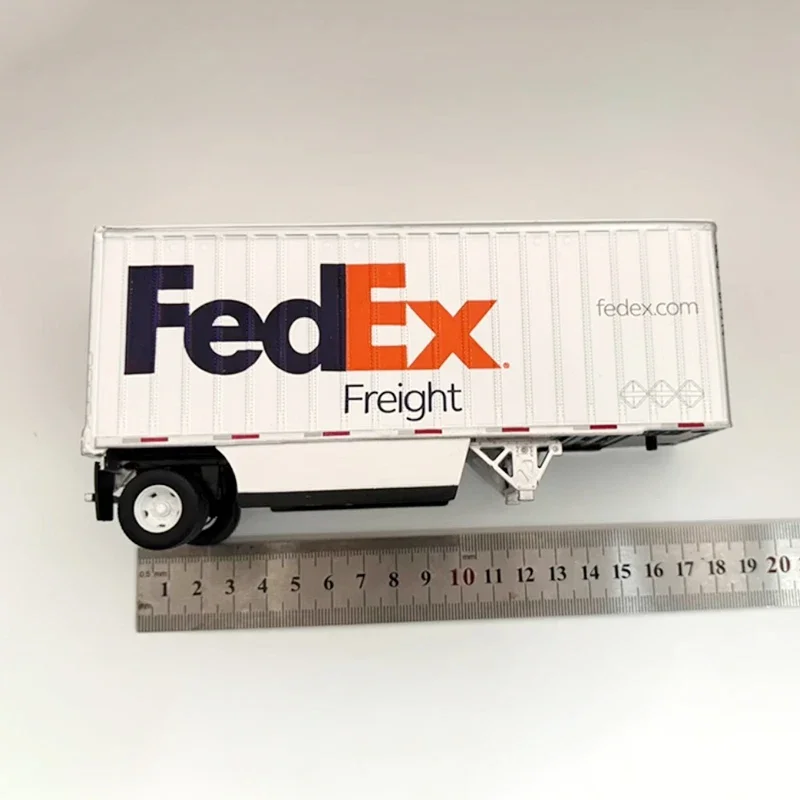 دييكاست 1:50 مقياس محاكاة فيديكس حاوية شحن شاحنة نقل مقطورة حاوية نماذج من الشاحنات #6