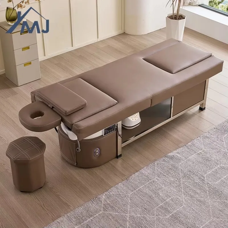 Nail Salon Lay Down Head Spa Washing Electric Back Lift Pedicure Shampoo Bed