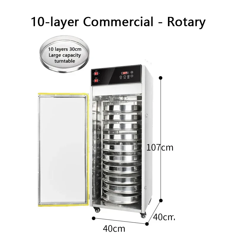 20 Layer Rotary Dehydrator Commercial Food Dryer Fruit Tea Vegetable Pet Air Dryer Sausage Food Dryer Household Food