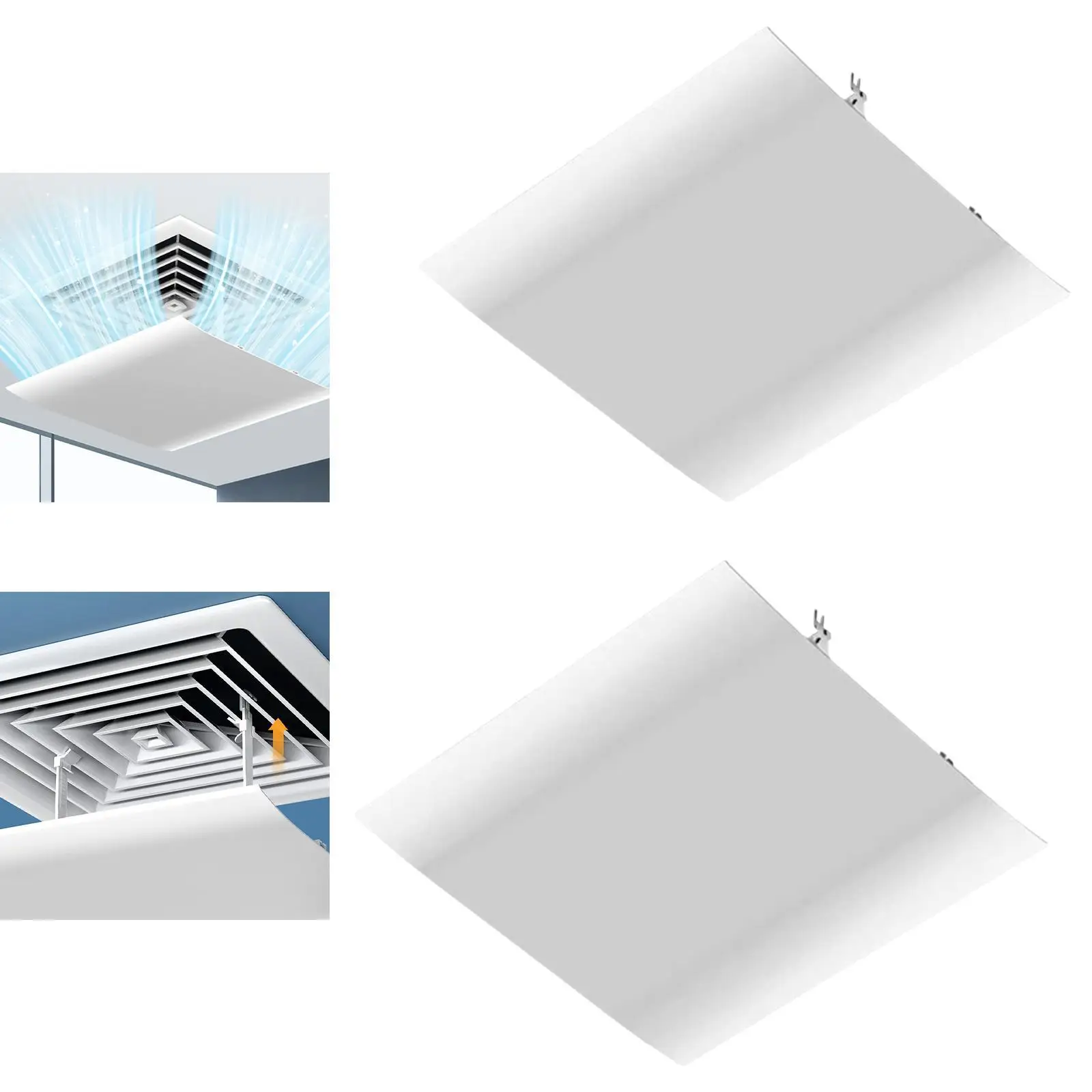 

Air Conditioner Deflector Sturdy Adjustable Angle Easy to Install Anti Direct Blowing for Home Library Household Office Hotel