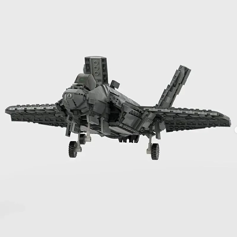 Bloques de construcción Moc modelo militar F-35 B variante relámpago II lutador tecnología bloques regalos juguetes para niños DIY conjunto de montaje