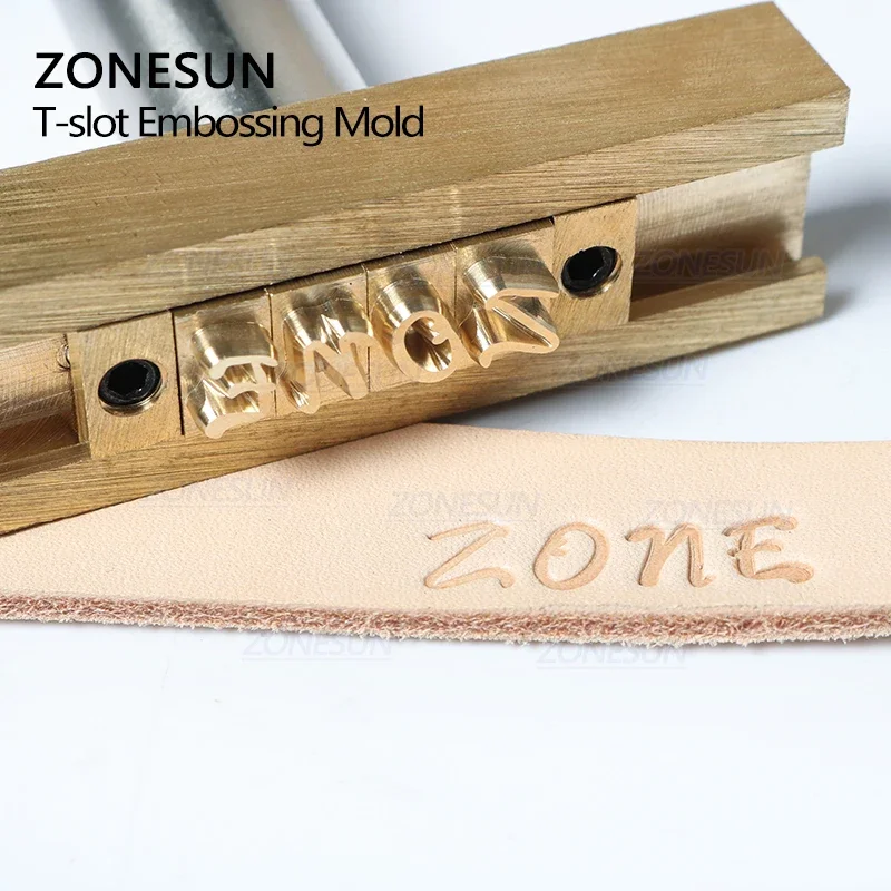 ZONESUN Hot foil Stamping Letter Movable Brass Mold Custom Logo Alphabet Symbol Press Stamp Craving Tool Branding Iron Leather