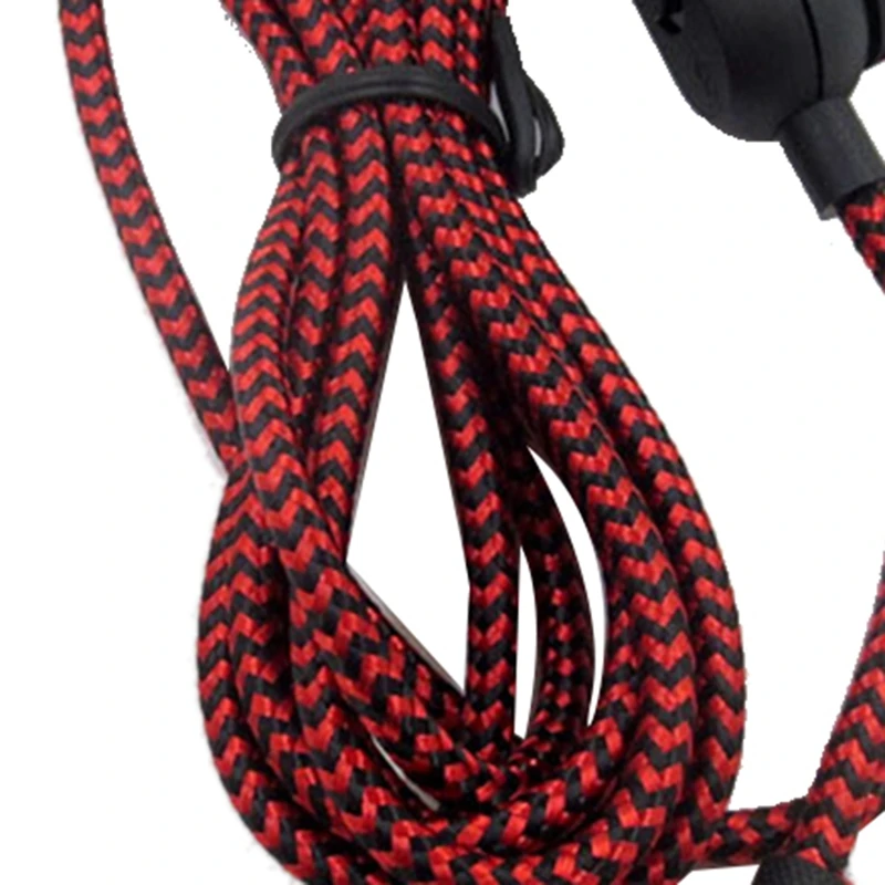 Braided Replacement Cable Extension Cord Wire For G433 G233 G Pro X Gaming Headset With Volume Control Clip