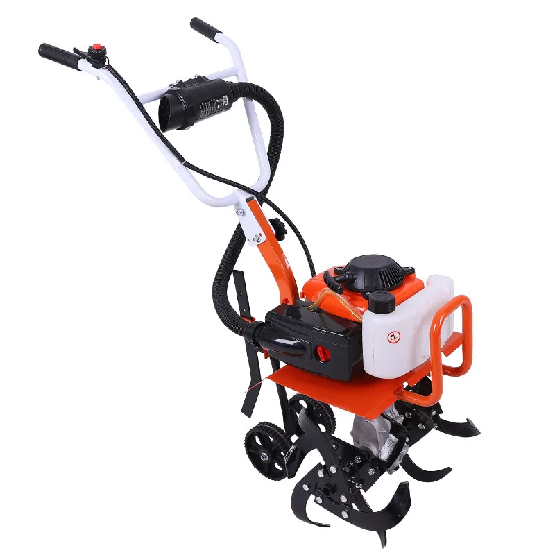 

New4-Stroke Gasoline Micro Cultivator Agricultural Garden Tools Gasoline Multi-function Minitype Rotary Tiller Machinery for Far