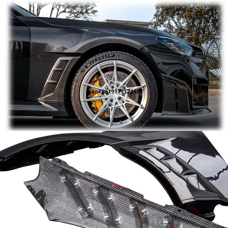 

For M2 G87 Coupe Fender Body Kit Dry Carbon Fiber Polished Finish Easy Installation 2022-2023 Racing Car Styling