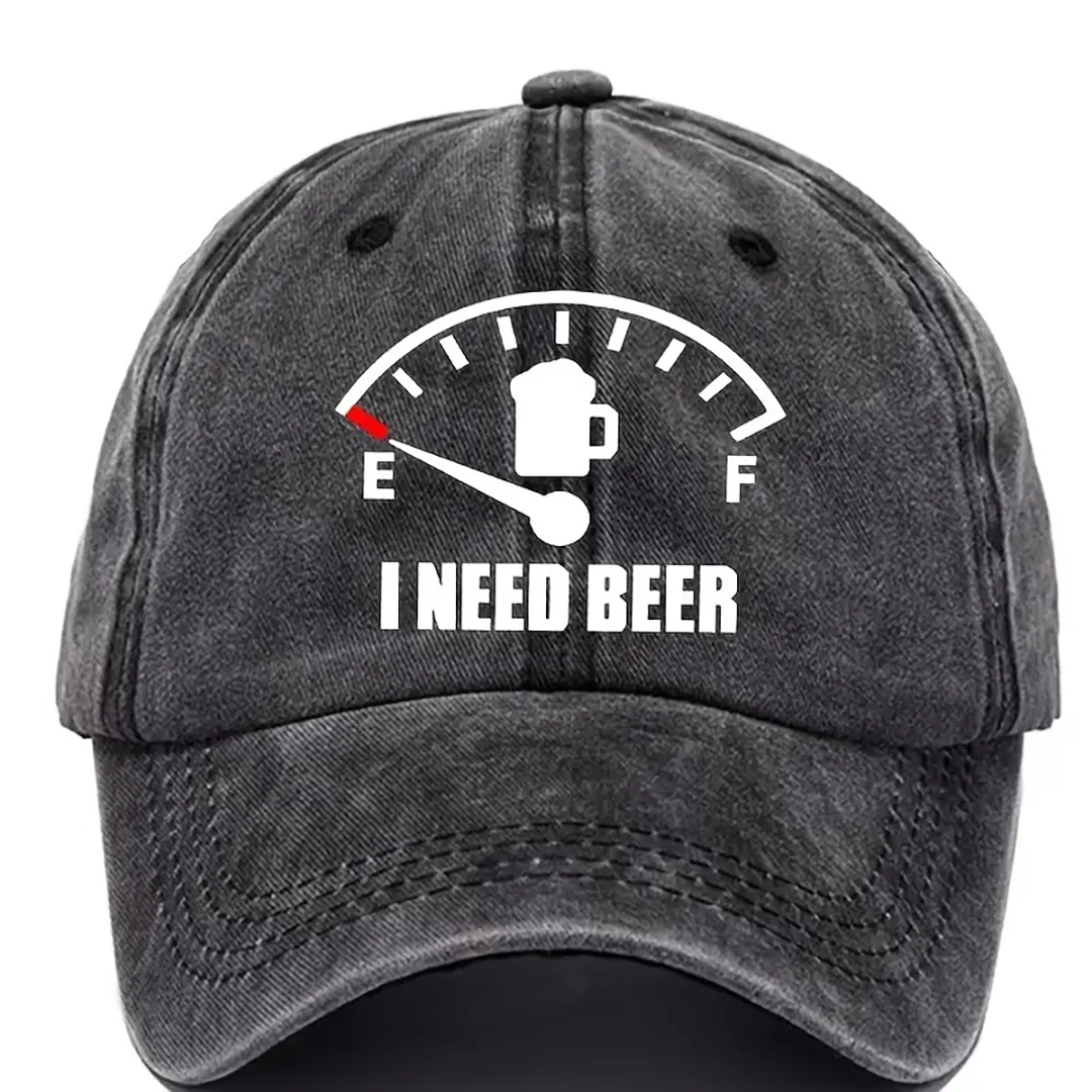 Czapka z daszkiem na festiwal piwa z nadrukiem kufelka, regulowana, w stylu vintage, dla fanów Oktoberfestu, codzienna, unisex