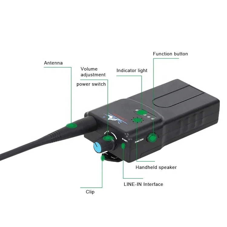 H900A largo alcance 1km deportes acuáticos natación entrenamiento comunicación inalámbrico impermeable Walkie Talkie transmisor FM Radio