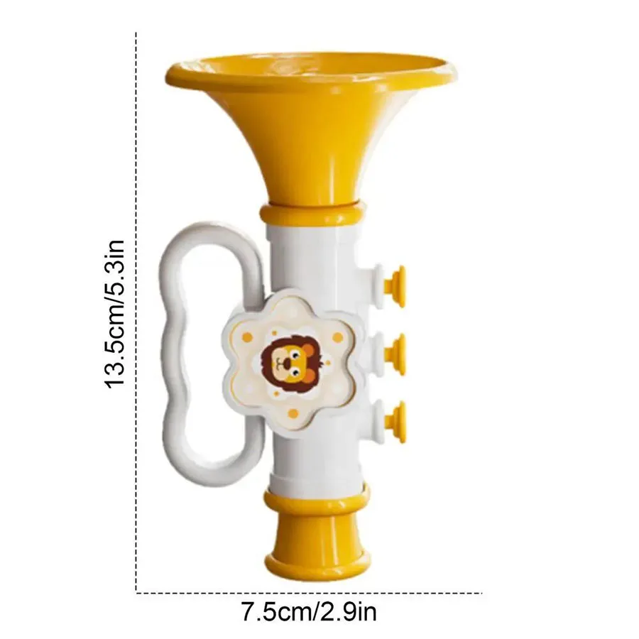 Kids Trumpet Toys Trumpet Instruments Toy With Hangable Rope Musical Instruments Toys Colorful Fake Preschool Early Learning toy