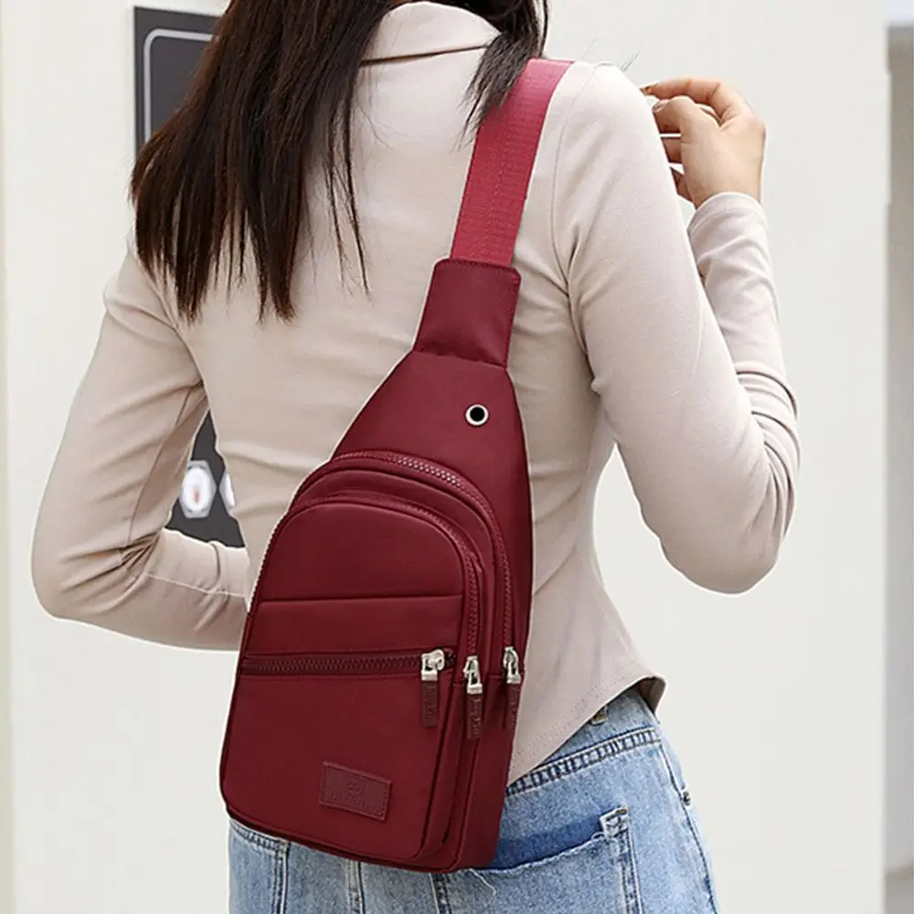 Women Chest Bag Pack Outdoor Travel Sport Shoulder Sling Backpack Fashion Korean-Style Cross Body Bags