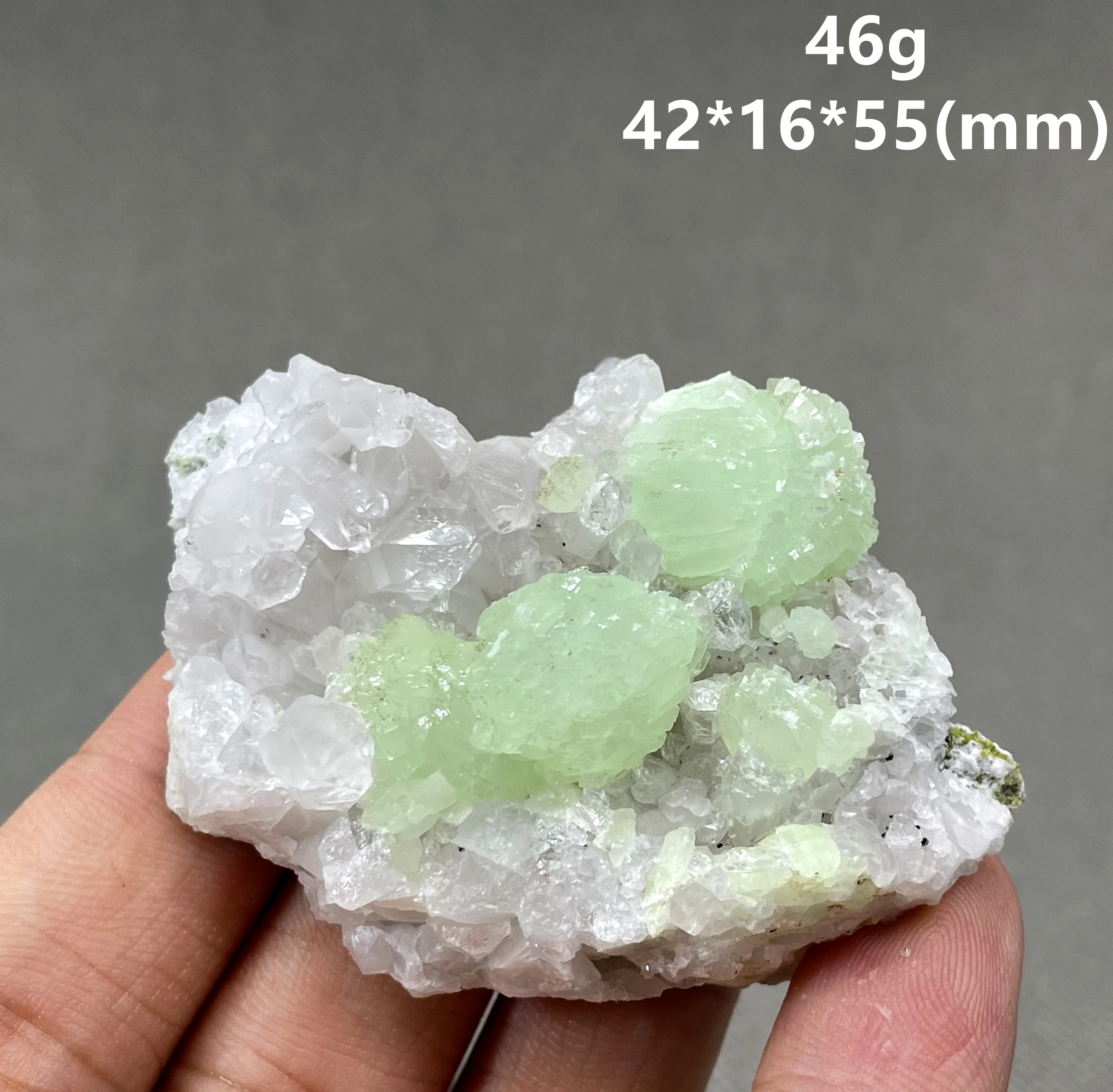 Nouveau! Préhnite 100% naturelle rare, spécimen de pierres et cristaux de quartz