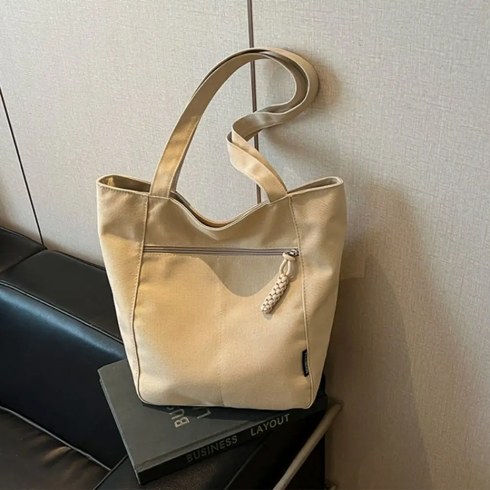 القمح الأذن سستة قماش حمل حقيبة سعة كبيرة مقاومة للاهتراء حقيبة كتف واحدة خفيفة الوزن مقاوم للماء حقيبة يد المرأة الطالب