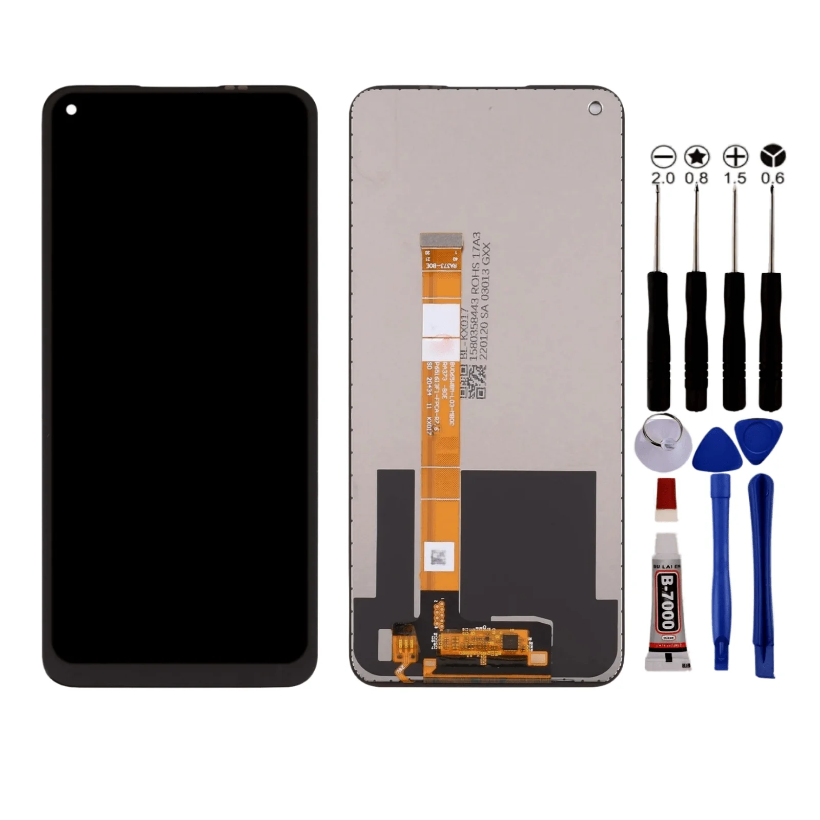 Scherm voor Oppo A53S A55 A55S A56 V11 V11S 5G LCD + Gereedschap + lijm