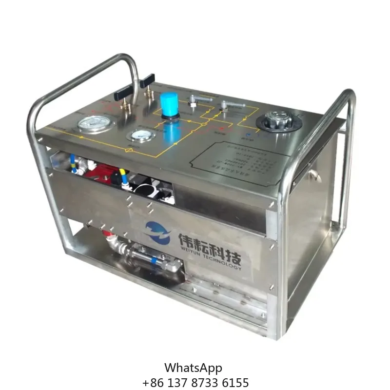 High Pressure Test Pump Pneumatic Pressure Testing Hydro Pump