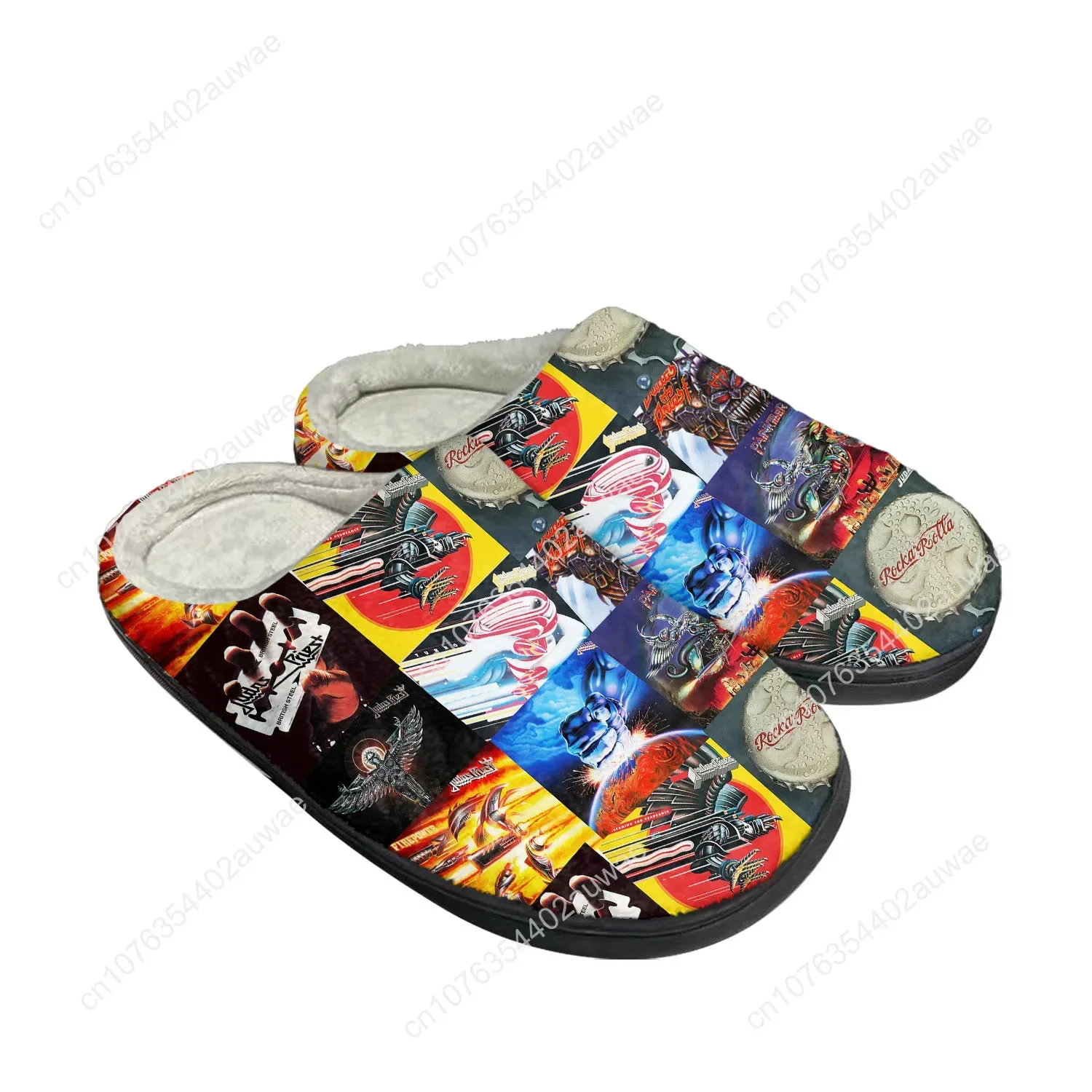 

Judas Priest Home Cotton Slippers High Quality Mens Womens Youth Boy Girl Plush Bedroom Keep Warm Shoes Custom Thermal Slipper