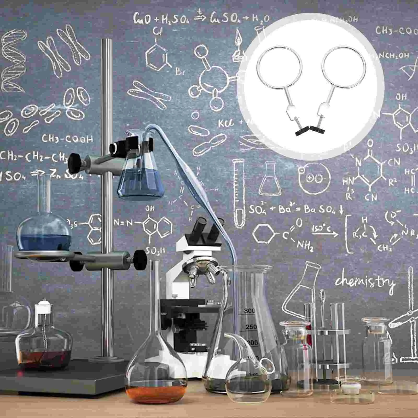 2-delige bekerhoepelring Experimentapparatuur Ondersteuning Retorringen Gesloten verlenging Laboratoriumsteunen