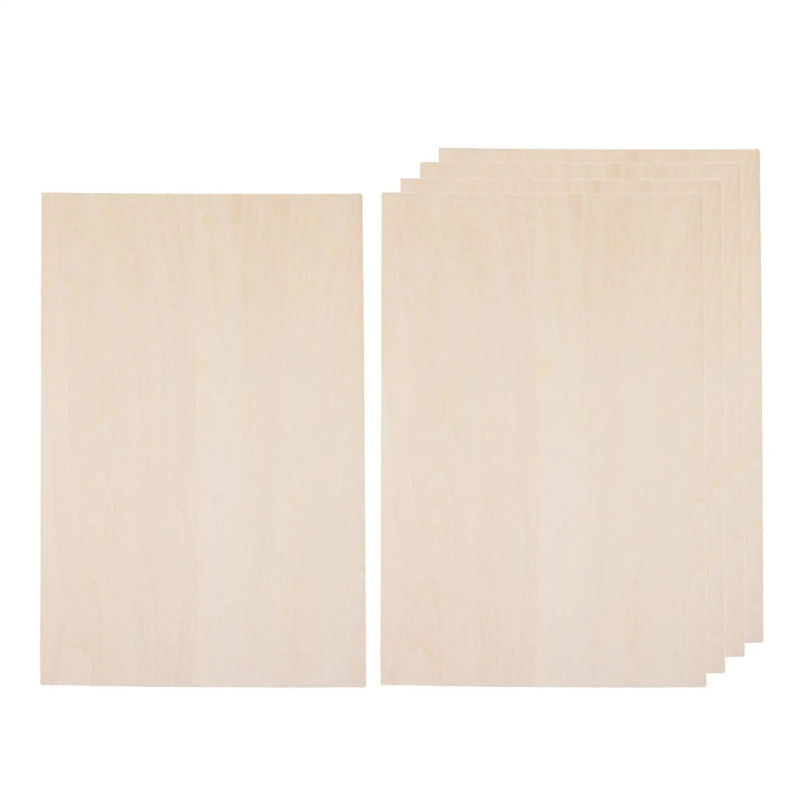 

2-4pack 10 Pieces Wood Sheets Board Thin Plywood Board for Making Plane Model