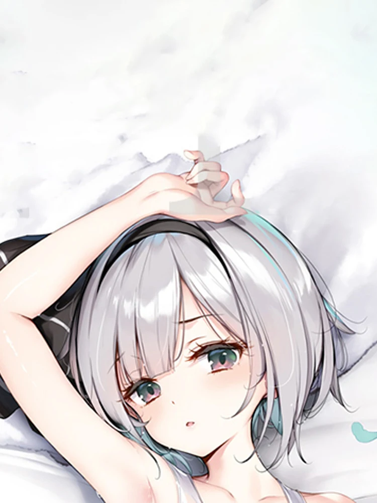 Dakimakura Anime Pillow Cover Shiroko Double Sided HD Print 2WAY Life Size Anime Body Pillowcase Gifts