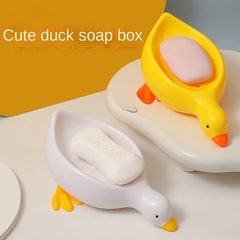 Cute little yellow duck soap box does not drain water senior bathroom sink new soap box duckling