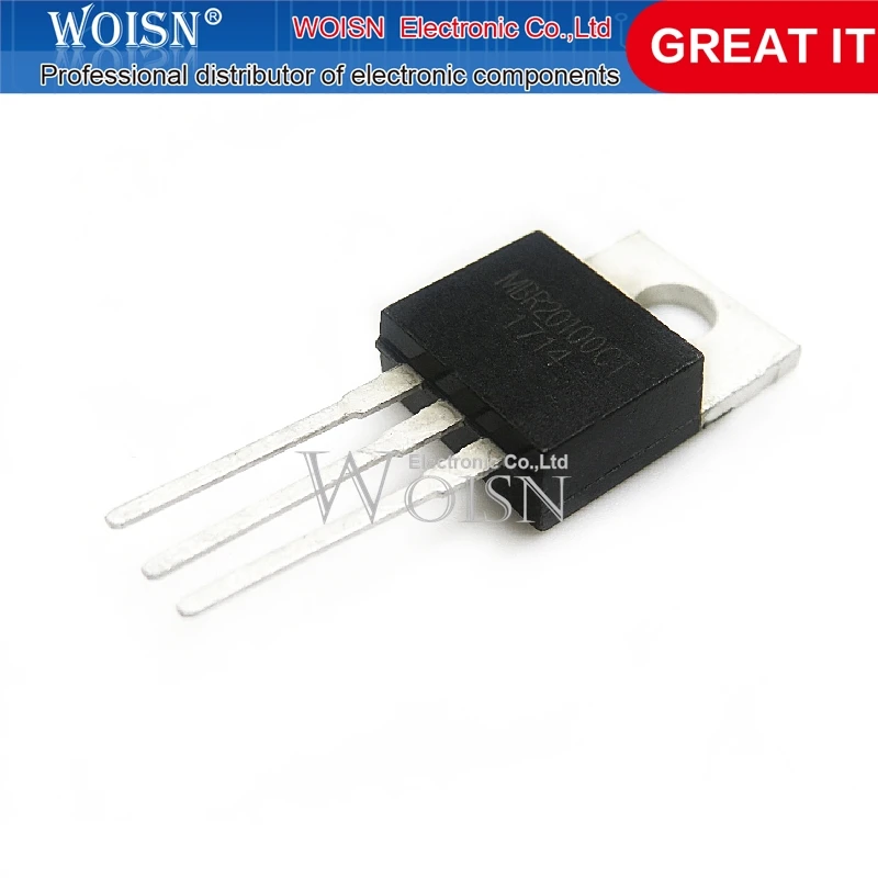 5pcs/lot MBR20100CT MBR20100CTP MBR20100 20100 TO-220 20A 100V Schottky Rectifier Diode In Stock