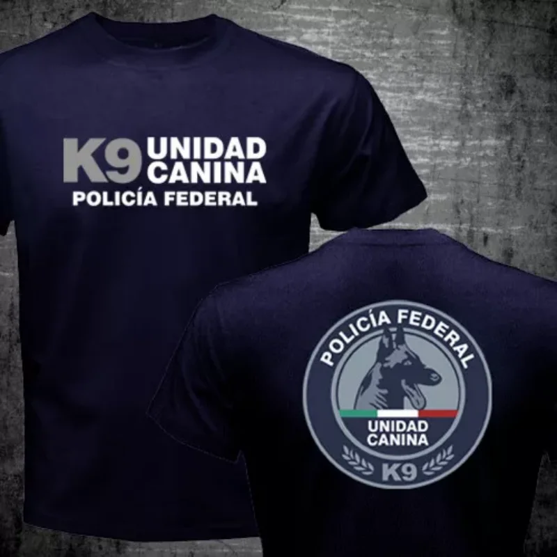 25 New Mexico Jingcha Federal K9 Dog Team Canine Unit Military Fans Wear Pure Cotton T-shirt Men Clothing Graphic T Shirts
