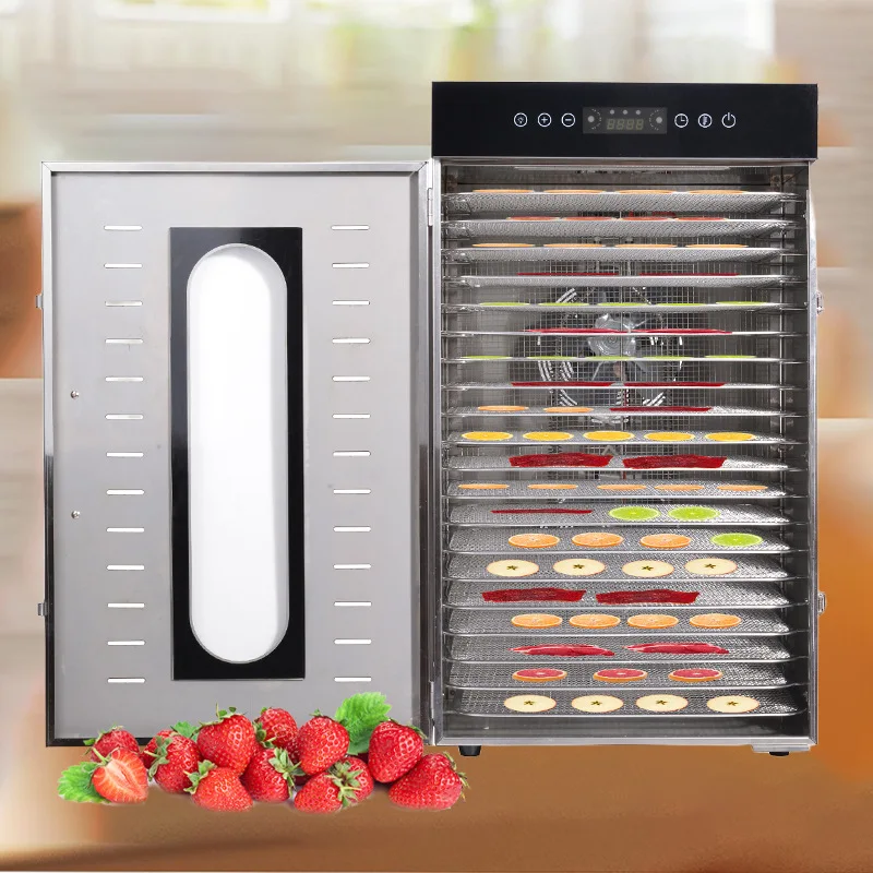 20 Layers Commercial Electric Dryer Multifunctional Fruit Vegetable Snacks Meat & Medicinal Materials Dehydrator