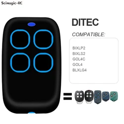 DITEC Remote Control Garage Door Opener DITEC GOL4 BIXLS2 BIXLP2 BIXLG4 GOL4C Garage Door Remote Command Electric Gate Control