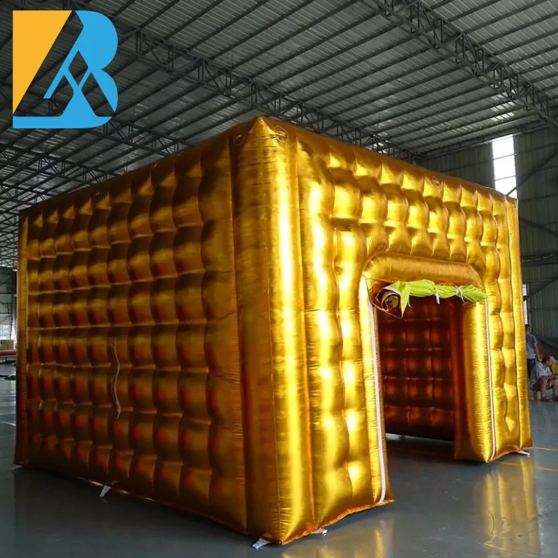 Custom Built Large Inflatable Golden Tent Inflatable Event Tents for Sale Toys