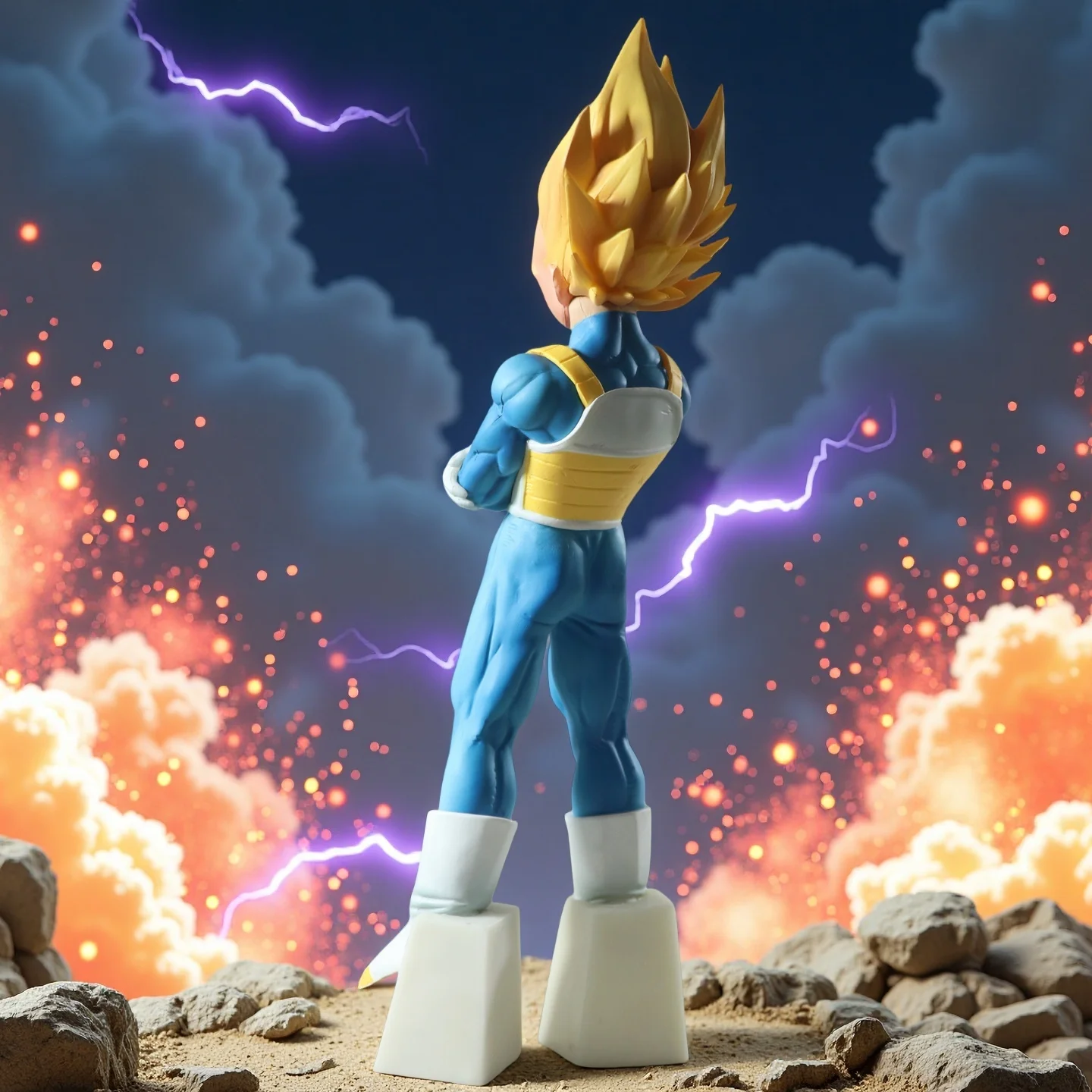 29cm 드래곤 볼 슈퍼 사이야 베지터 애니메이션 피규어 모델 Gk 동상 소년 컬렉션 데스크탑 장식 장식품 장난감 선물