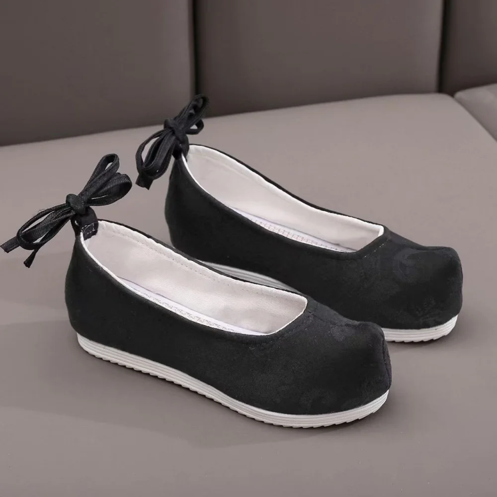 Women Hanfu Shoes Embroidered Chinese Cultural Ancient Style Elegant Stage Dance Cosplay Performance Footwear Movie Gift