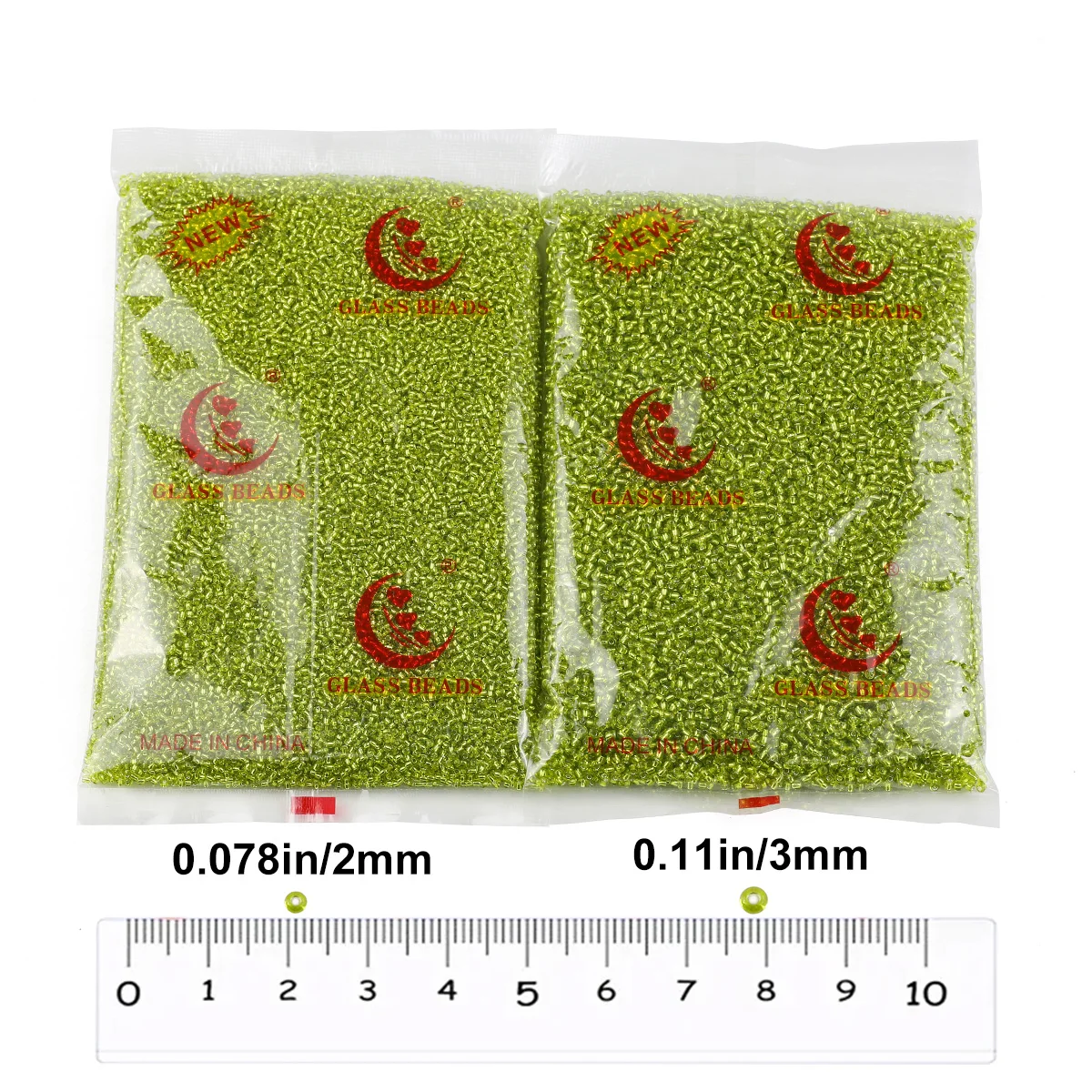 2–3mm Silver-Filled Glass Beads Assorted Colors 450g per Pack for Handmade DIY Jewelry Making Beading Bracelets Accessories