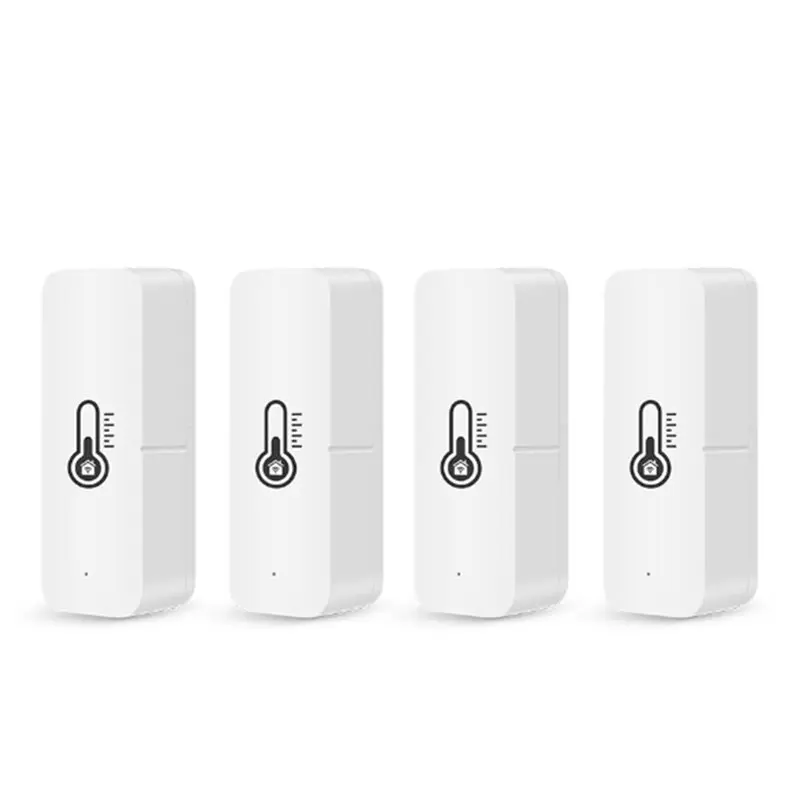 

4Pcs Tuya Smart Temperature Humidity Sensor Indoor Humidity Sensor APP Monitoring For Alexa Google Home Assistant