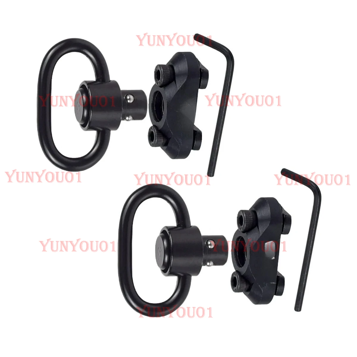 

High Quality BCM QD Sling Swivel Adapter MLOK Strap Buckle Loop M-LOK Quick Release Steel Push Button Swivels for M4 NSR MI Rail