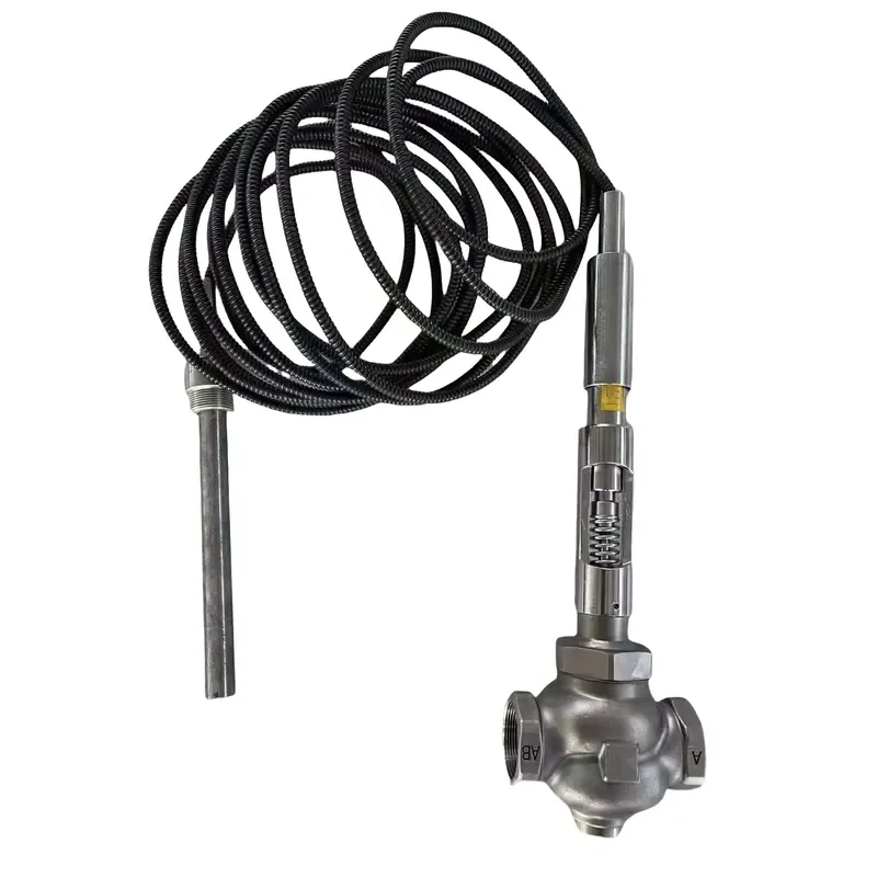 Dn25 Angle 10-25 Degrees C High Temperature Automatic Brass Expansion Smart Mixing Thermostatic Radiator Valve OEM