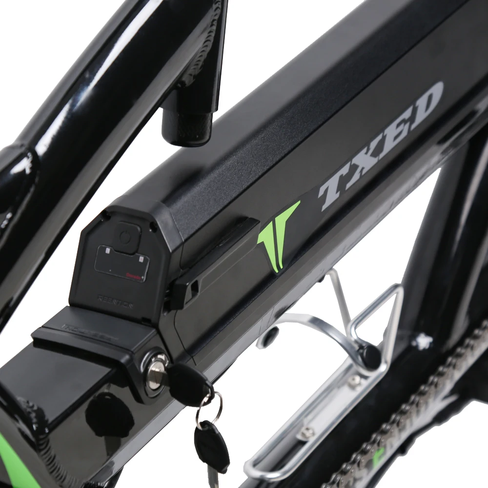 48V 500W 탠덤 전기 자전거 더블 사이클링 지방 자전거 7 속도 기어 튜브 리튬 배터리 스마트 전자 유형 2 인승