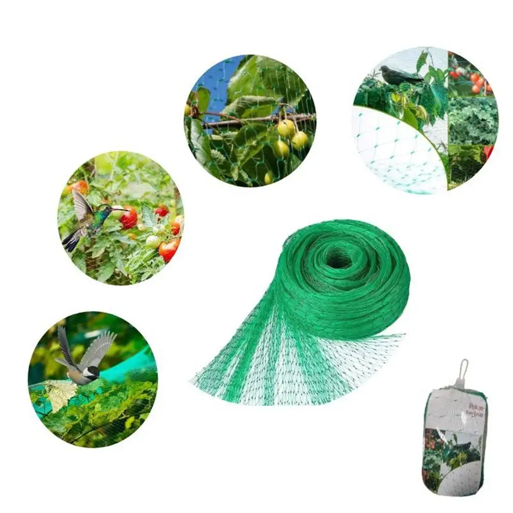 Green Bird Net Can Be Cut PE Wear-resistant Material Field Protection Pond Plant Garden Essential Cover Planting Net Bird X4K9