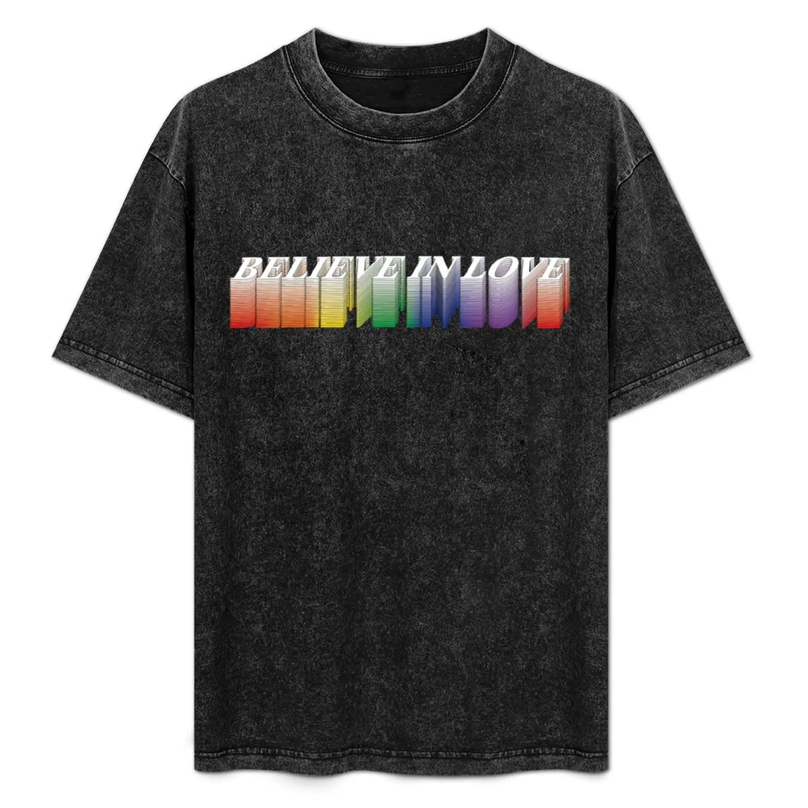 

believe T-Shirt Basic Short Sleeve Cotton Blend T-Shirt