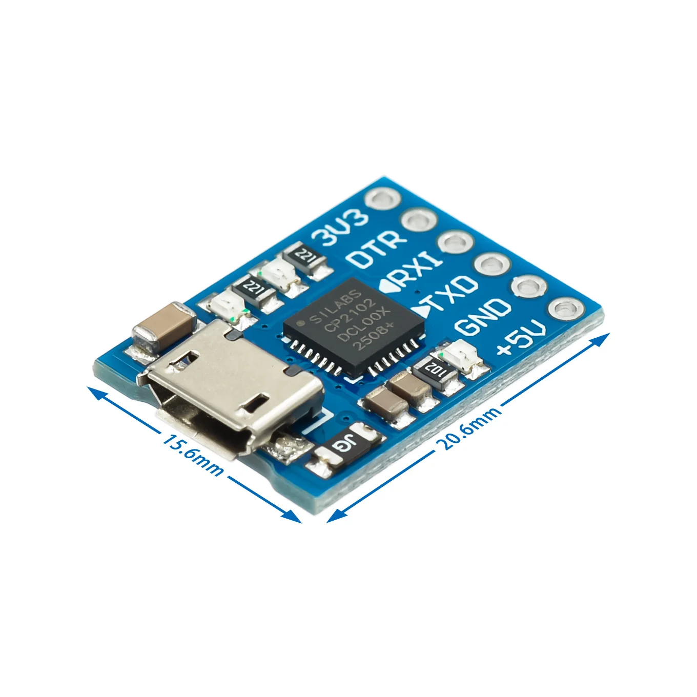 MCU2012 CP2102 USB to TTL communication Module mini Burner Downloader MicroType-C