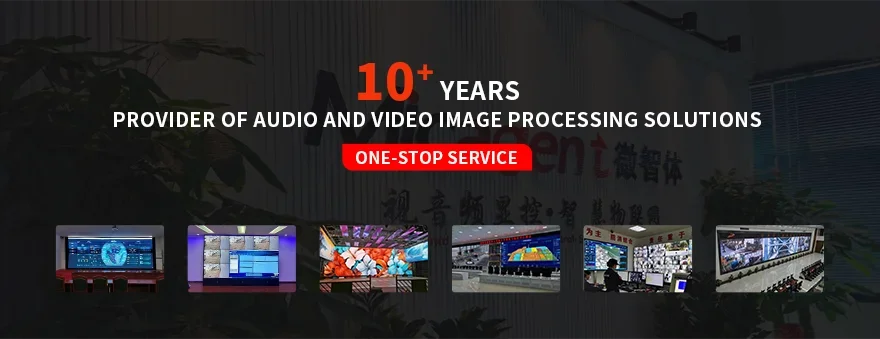 2K Hdm I إشارة إدخال LCD وحدة تحكم جدار الفيديو 2x2 معالج فيديو Led