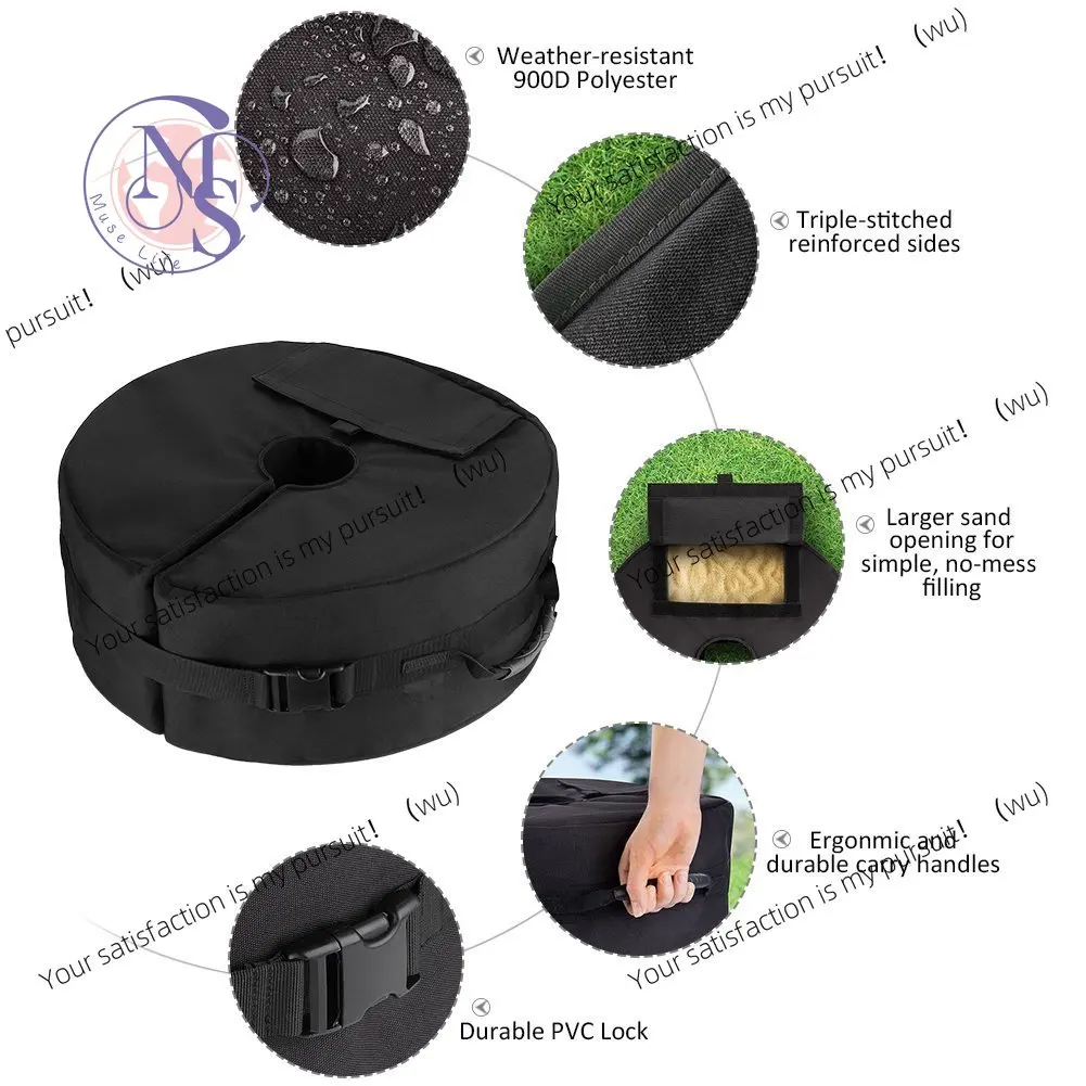 Parasol sandbag, round windproof fixed sandbag