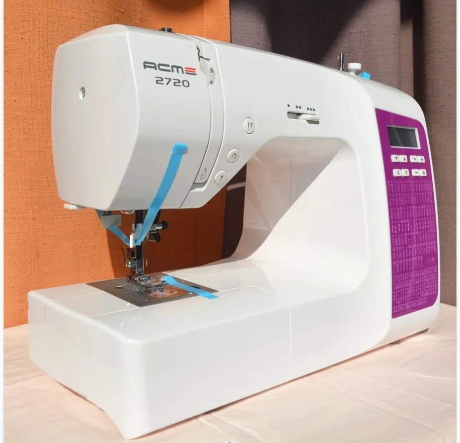 2023 New Domestic Sewing Machine Model 2720 With LCD Screen&Extension Table,200 Stitches,Can Embroidery English&Russian Letters